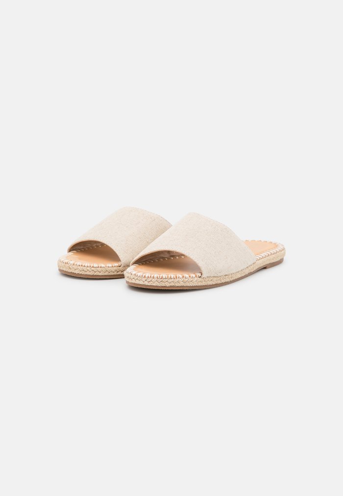 Mules Anna Field Plates Slip on Beige Femme | ICH-7310002